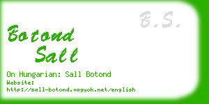 botond sall business card